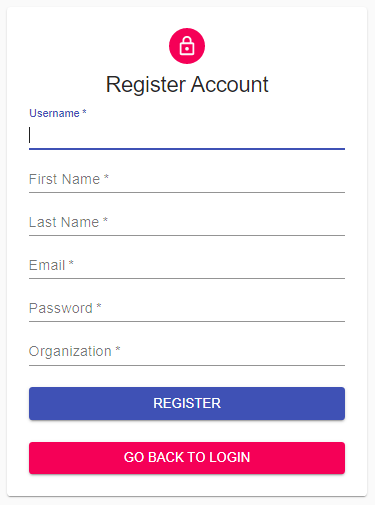 User registration